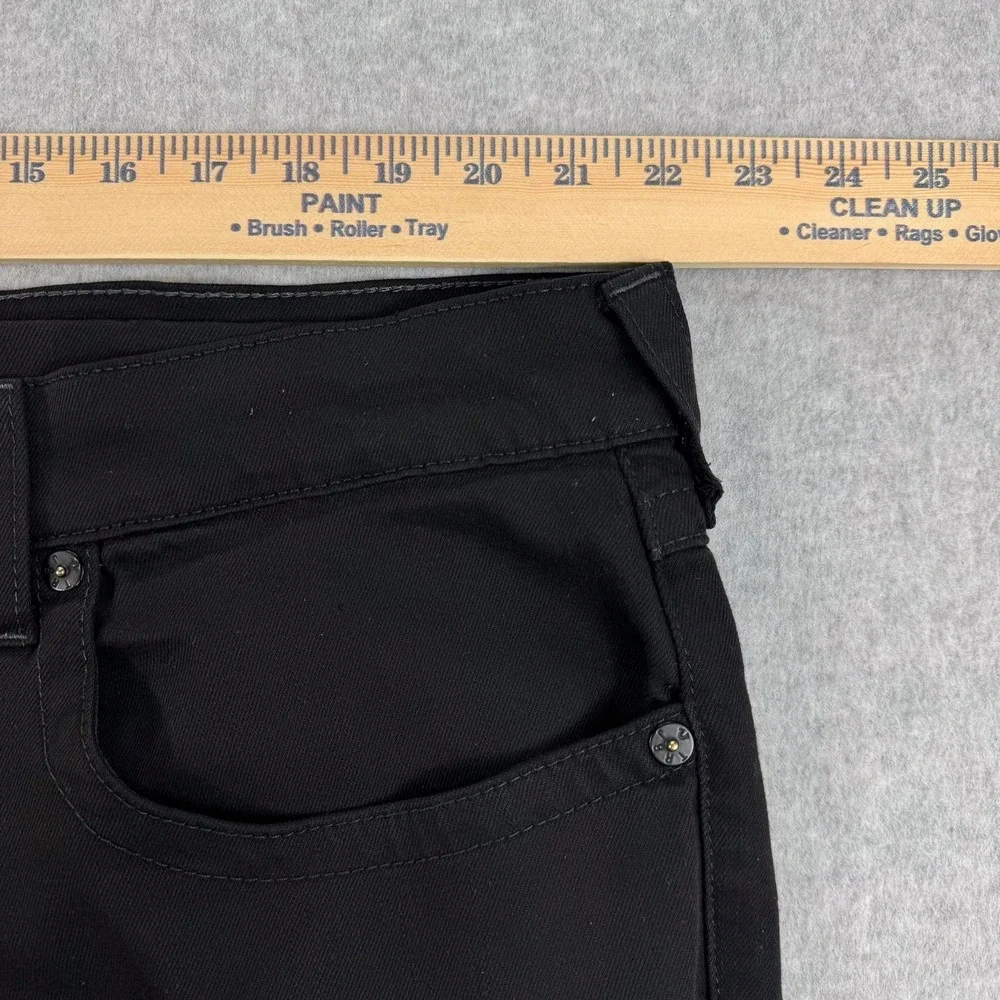 True Religion Jeans Mens 40 Black Wash Geno Slim Tapered Stretch Denim 44x33